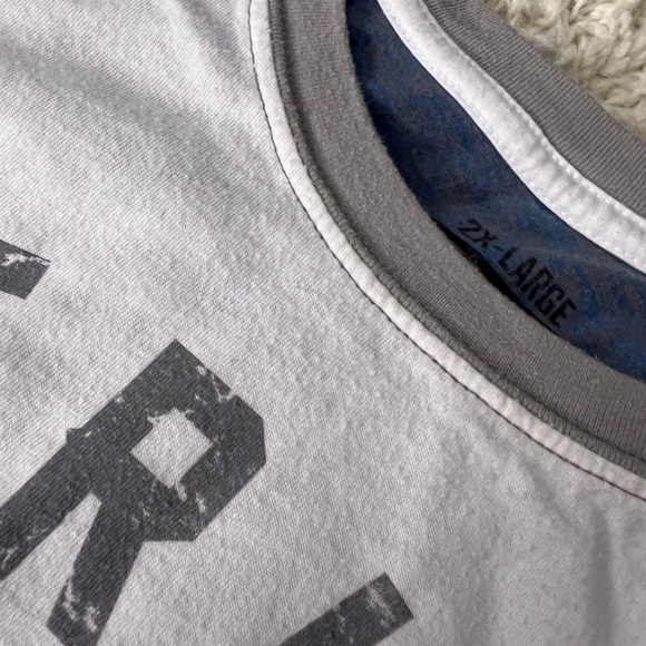 Mens 2X American Fighter Short Sleeve Graphic Tee - Picture 4 of 9